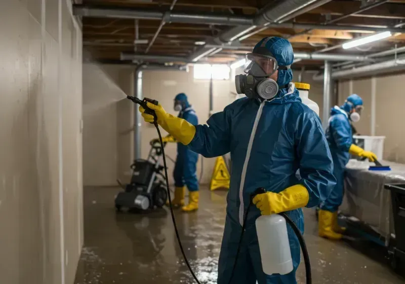 Basement Sanitization and Antimicrobial Treatment process in West Point, UT